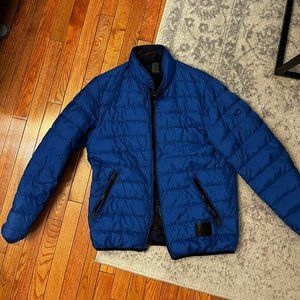 Coach Blue Reversible Puffer Jacket (Size M)